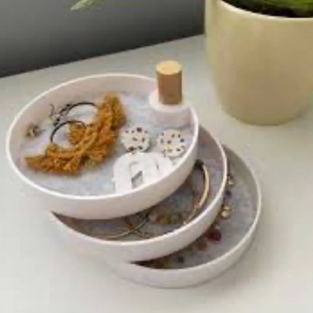 The2Bandits Tiered Catchall Tray Aesthetic Jewelry & Accessory Tray